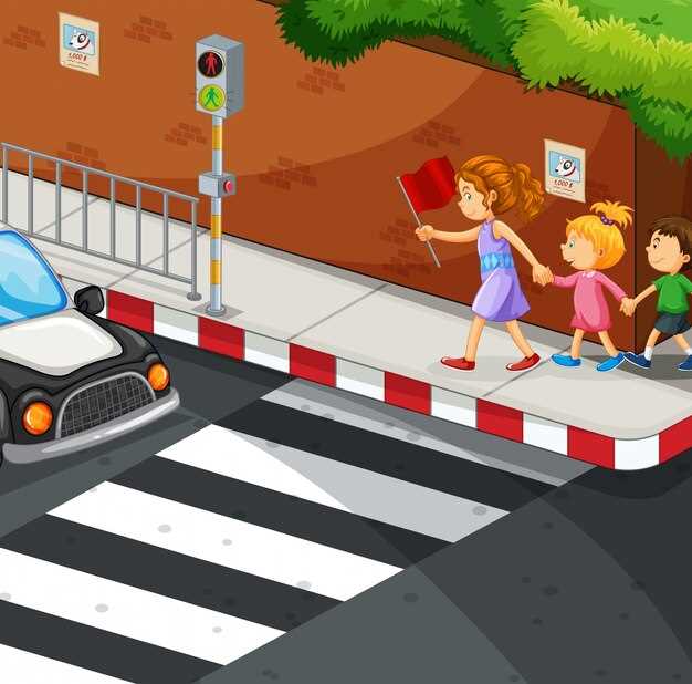 Вы должны сократить скорость перед пешеходным переходом на такое расстояние, чтобы остановиться в случае необходимости.